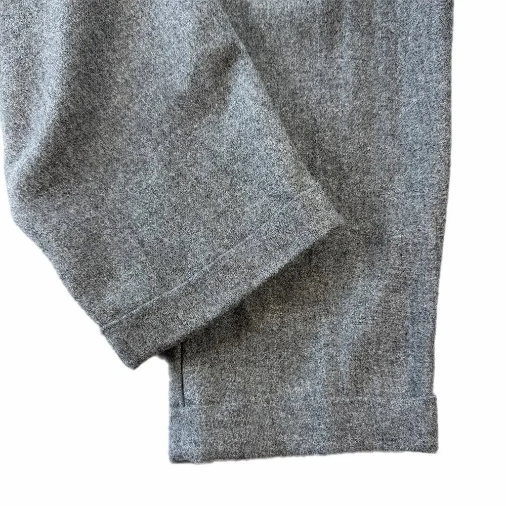 J. Crew Men's 30x30 Gray Classic Creased Trouser Wool Blend Professional Pants